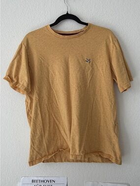 Chevignon Togs Unlimited Mustard Yellow Embroidered Mallard Duck Tee L Vintage